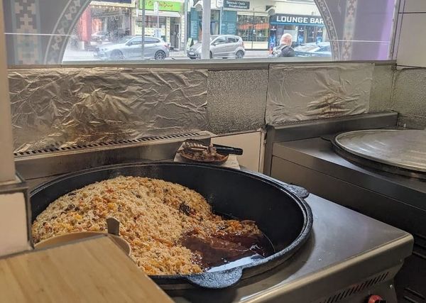 Mountains of Plov At Uzbek Eats