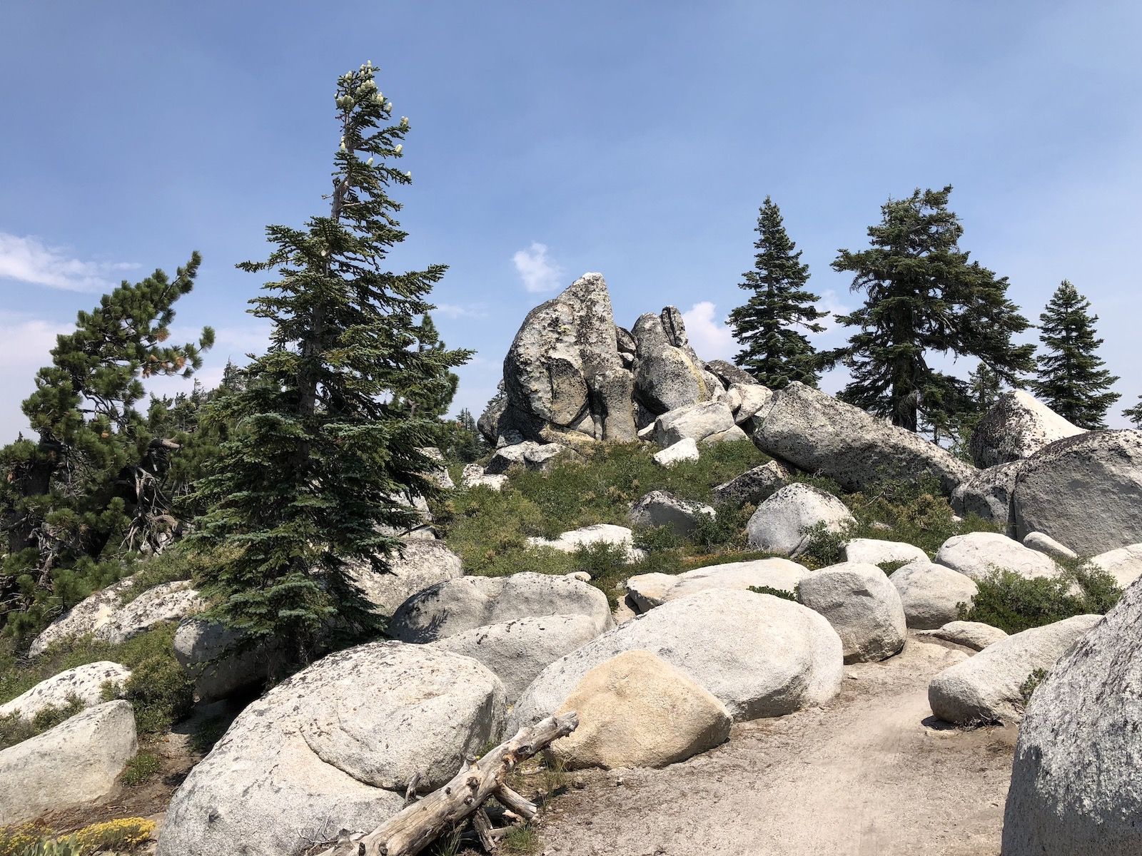 Big boulders dotted the landscape.