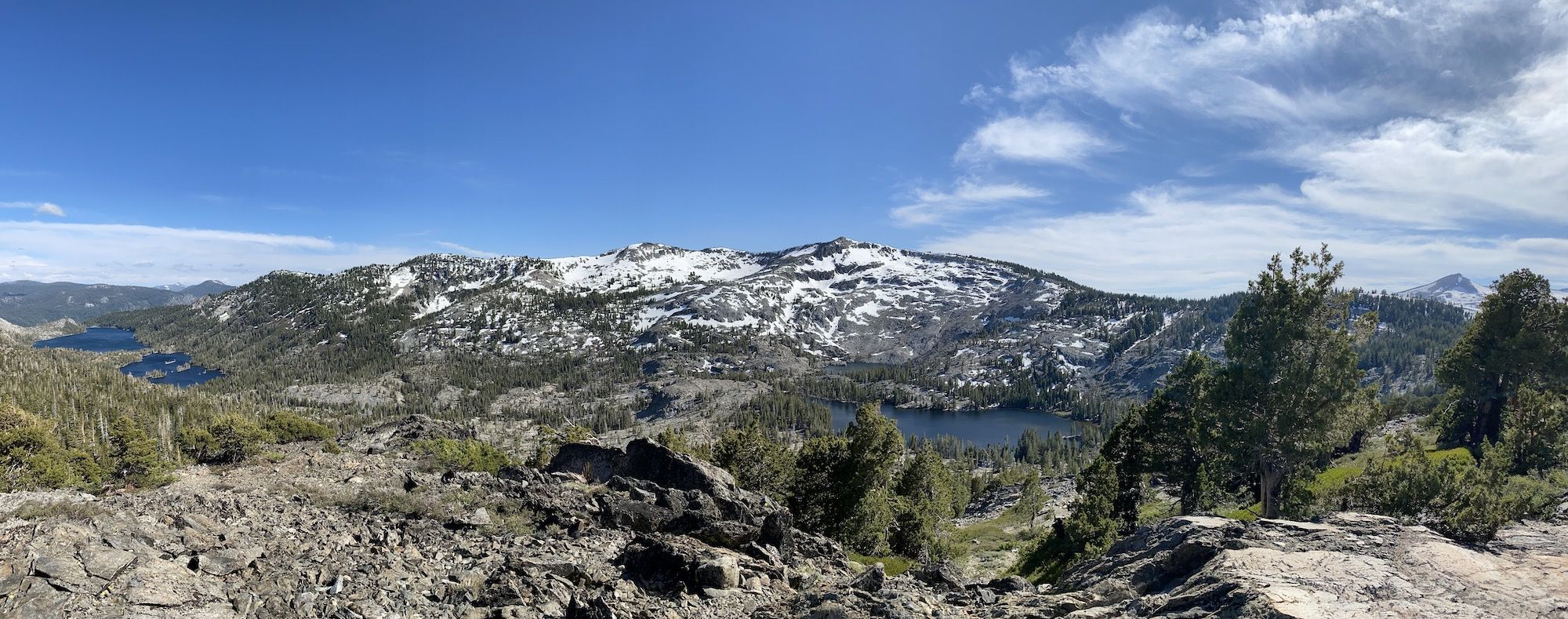 A long valley with three lakes