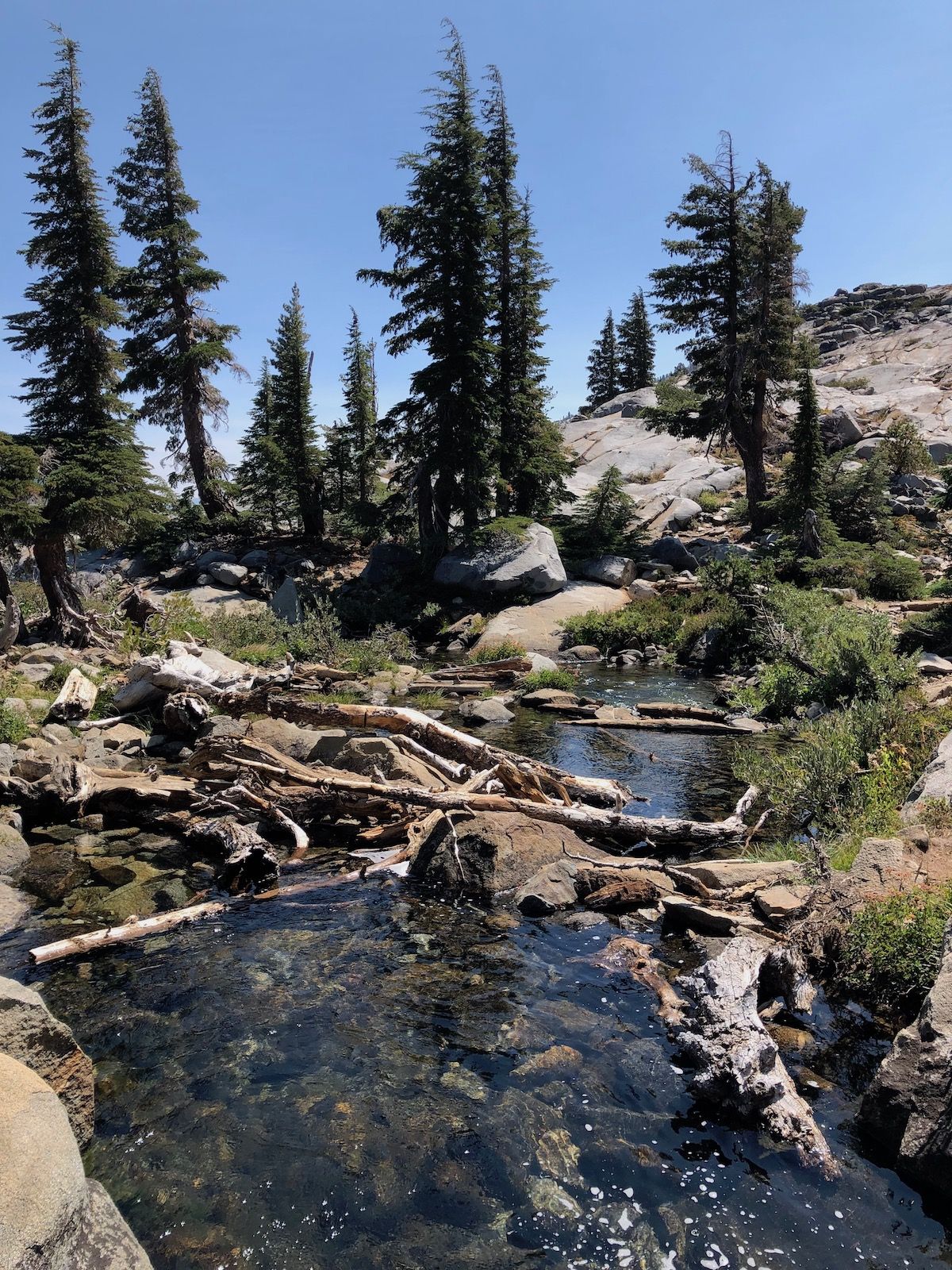 Fontanillis Lake outlet.