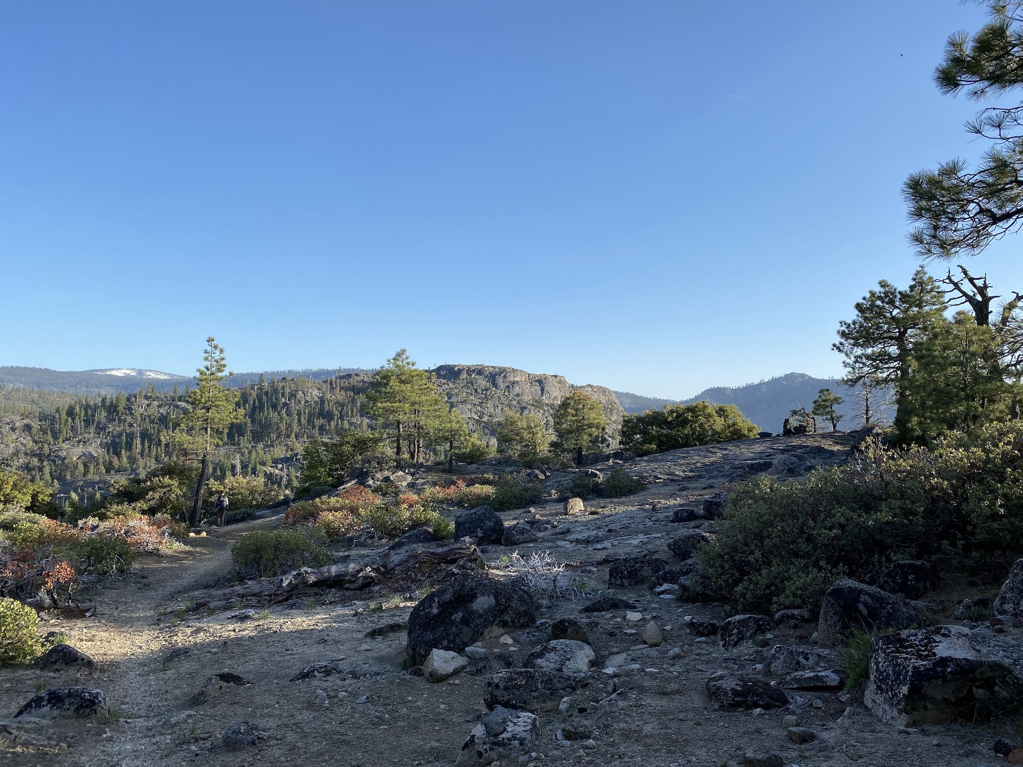 A trail along a cliff
