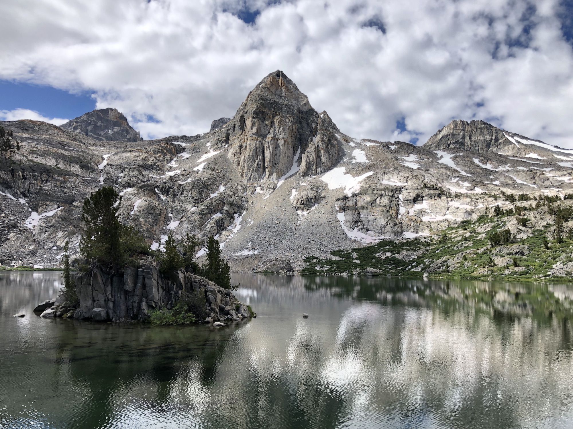 A small island in the lake