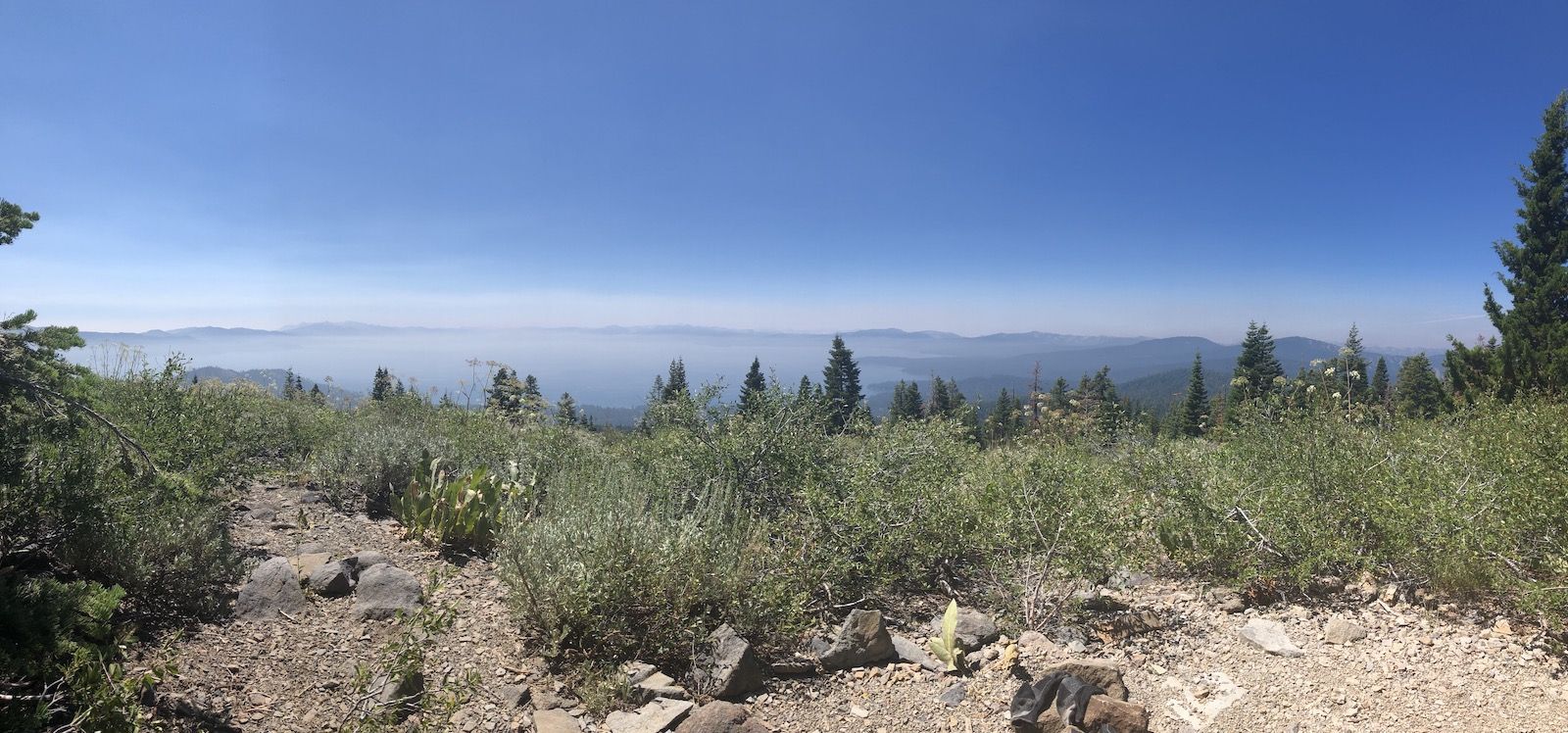 Lunch overlooking Lake Tahoe.