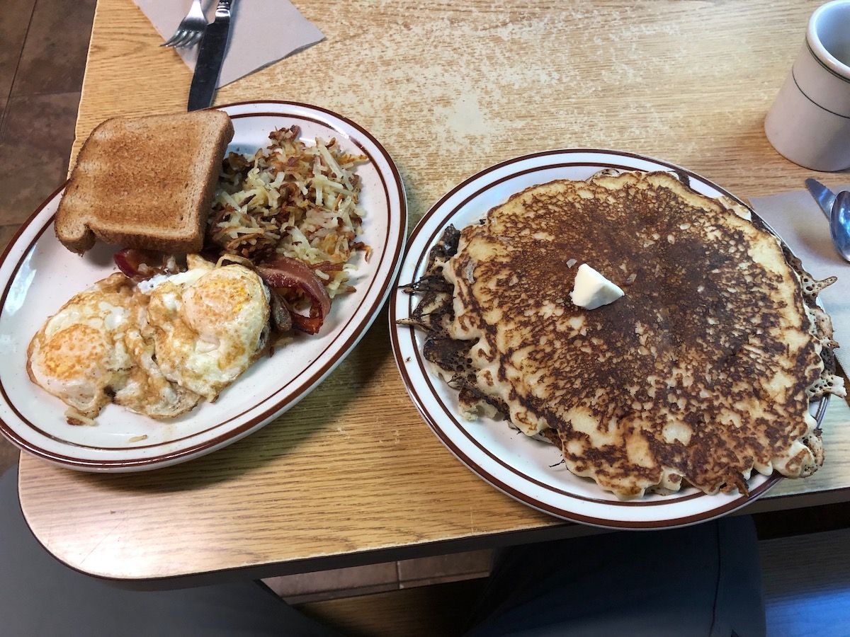 A huge pancake breakfast at VVR.