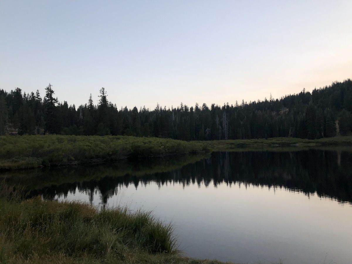 Sunset at Richardson Lake.