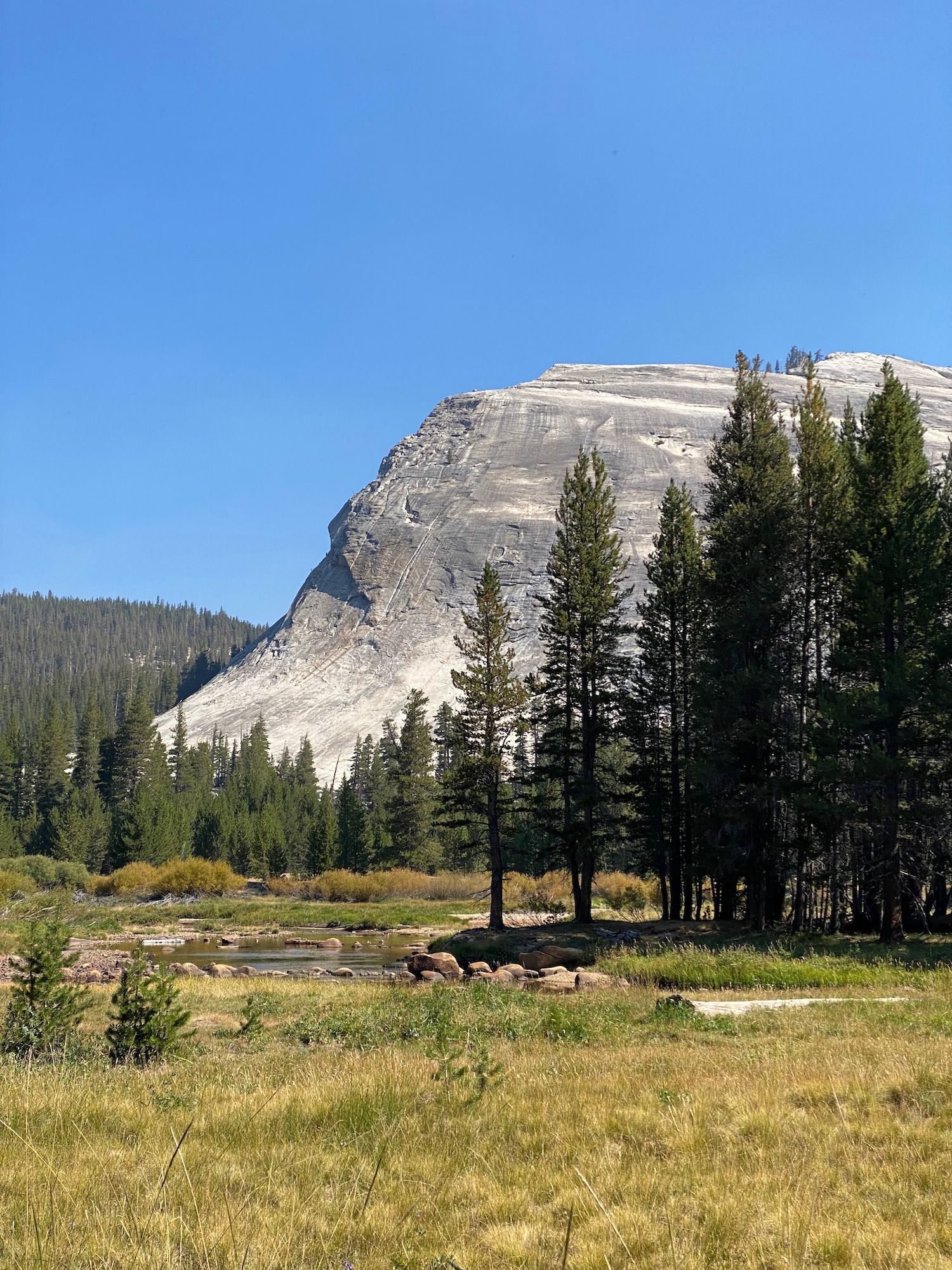 A smooth granite dome.