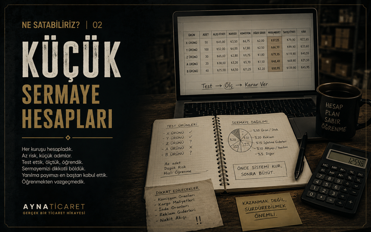 B - Küçük Sermaye Hesapları | 1. Ne Satabiliriz? | BÖLÜM I — TİCARETİN İÇİNE GİRMEK