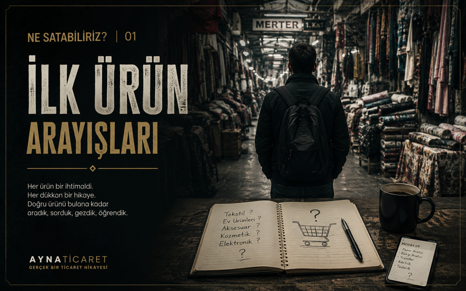 A- İlk Ürün Arayışları | 1. Ne Satabiliriz? | BÖLÜM I — TİCARETİN İÇİNE GİRMEK