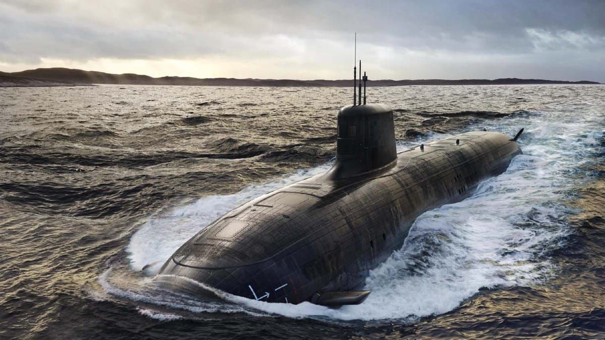 Rendering of SSN-AUKUS submarine