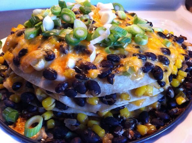 Black Bean Tortilla Pie