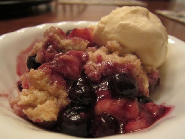 Blueberry Peach Cobbler