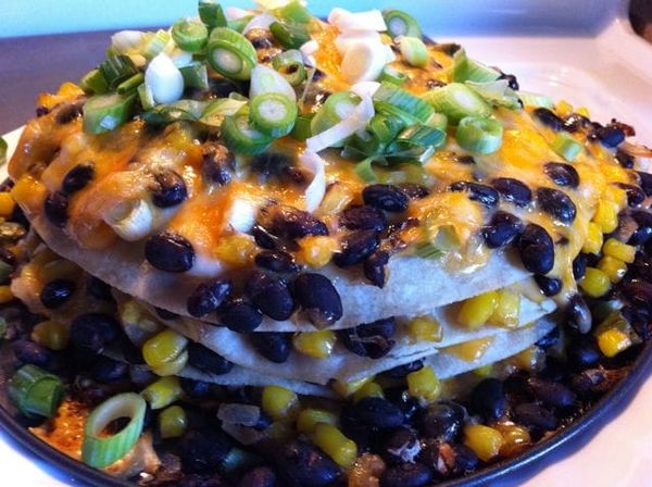 Black Bean Tortilla Pie