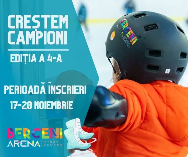 Patinoarul Berceni Arena - Au început înscrierile în programul Creștem Campioni. Câte locuri sunt disponibile