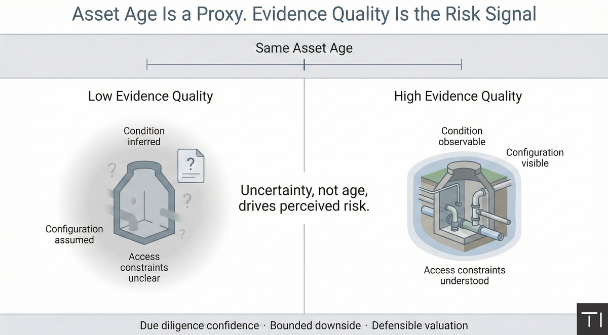 Why Evidence Quality Affects Asset Value More Than Asset Age