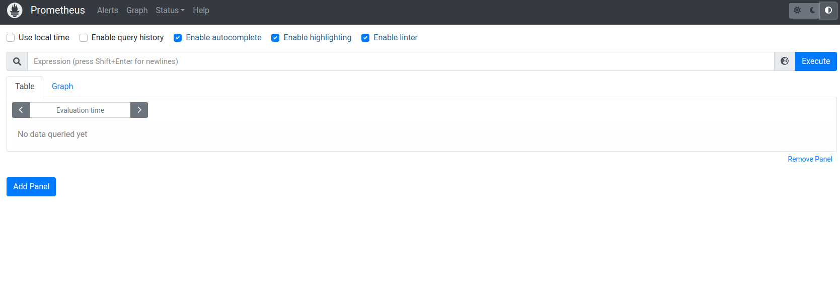 Prometheus UI in the browser