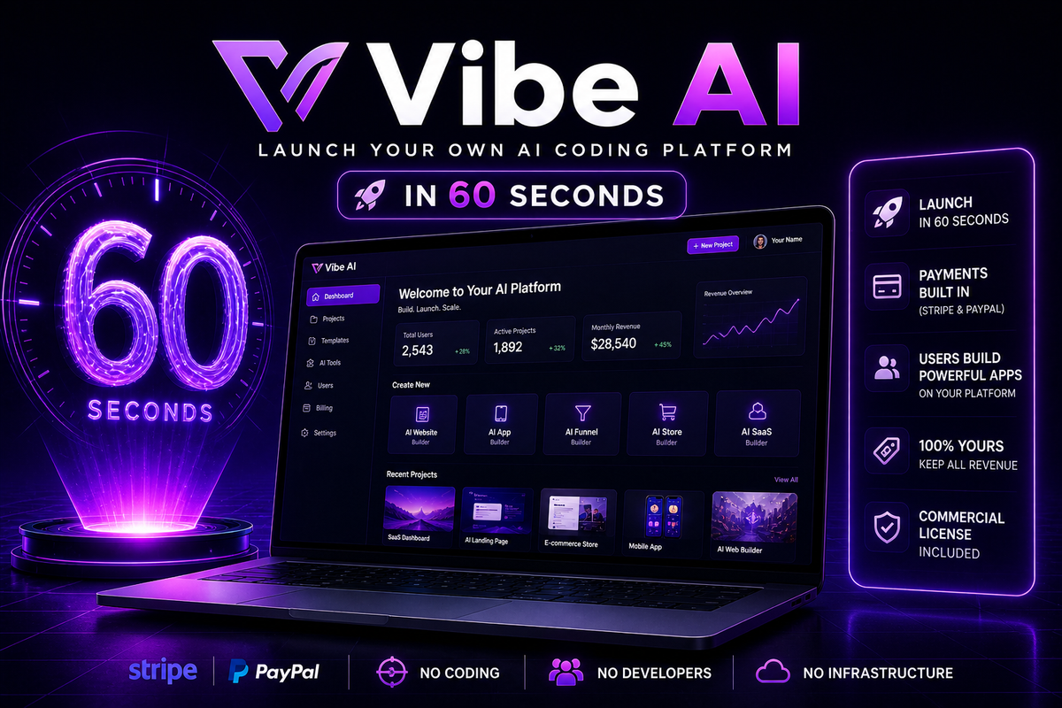 60 Seconds From Now, You Could Own A Live AI Platform