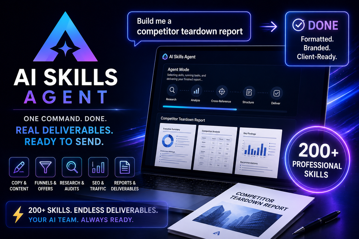 200+ AI skills hiding behind one ridiculously simple command