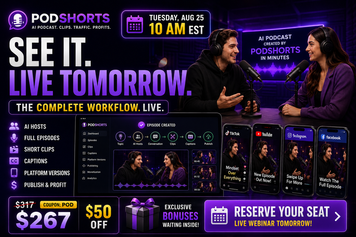 Before tomorrow’s LIVE demo, make sure you’ve got your seat