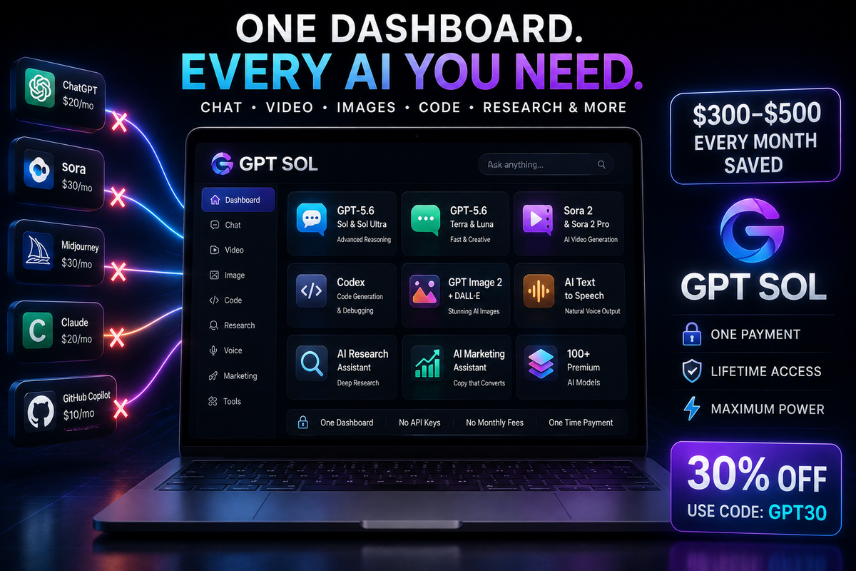 🔑 Your Complete AI Workspace Is Finally Here with GPT Sol