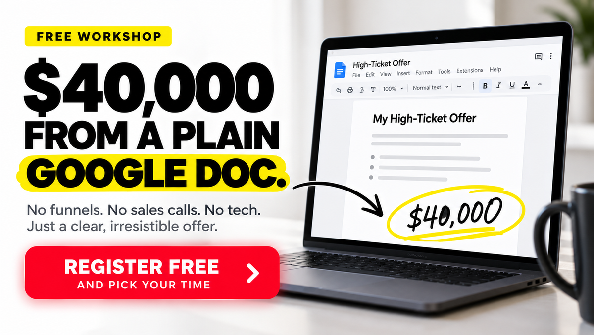 📄 $40,000 on a plain Google Doc
