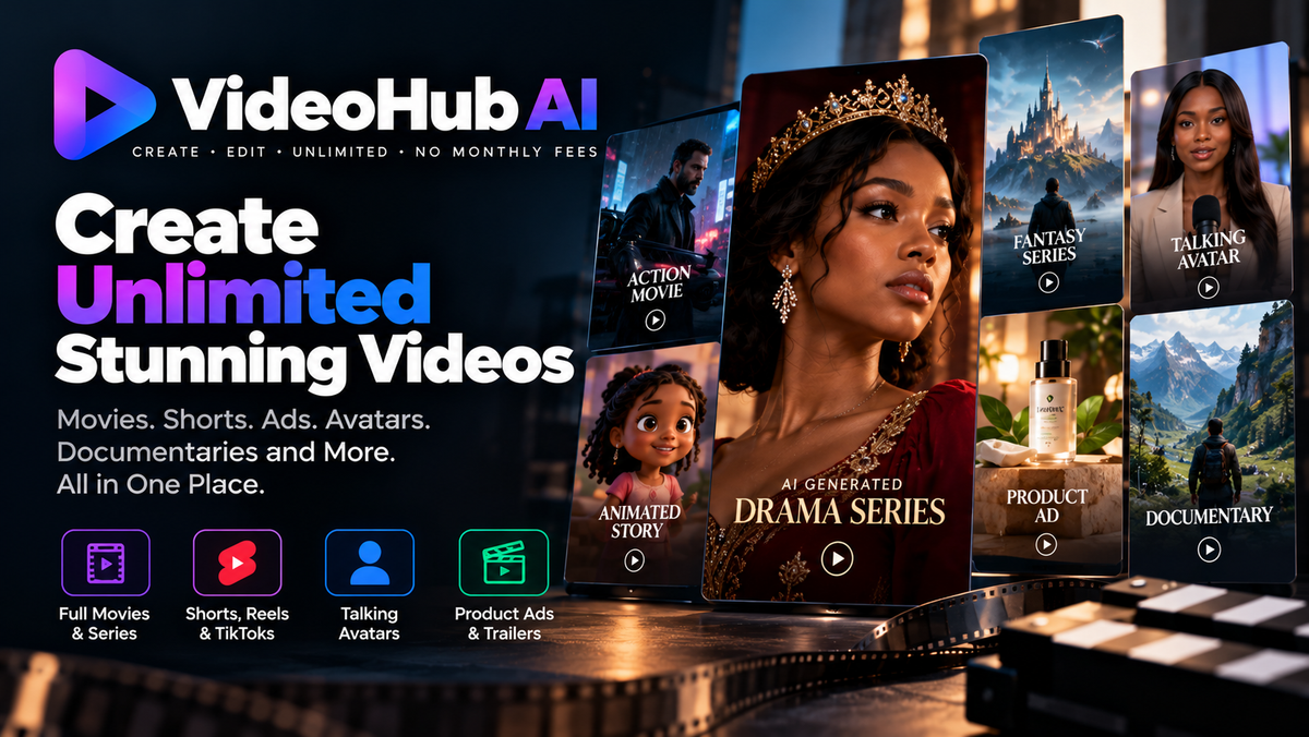 🎬 VideoHub AI Is LIVE: Unlimited Videos, ZERO Credit Limits!