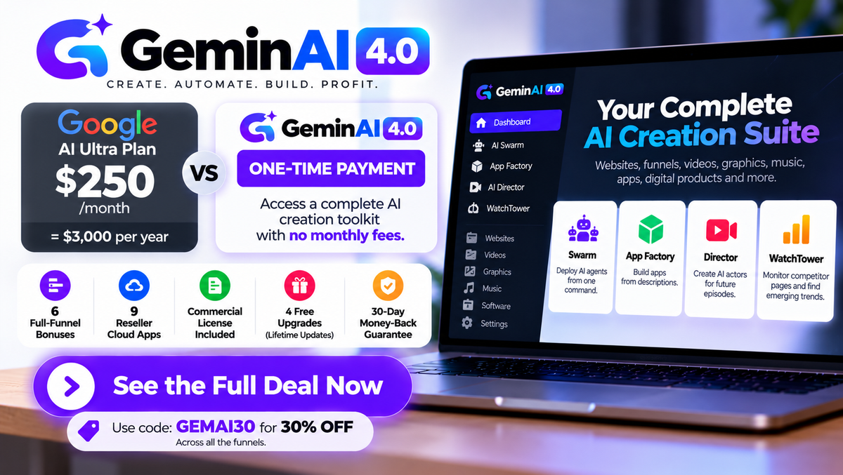 GeminAI 4.0 includes four new upgrades you need to see