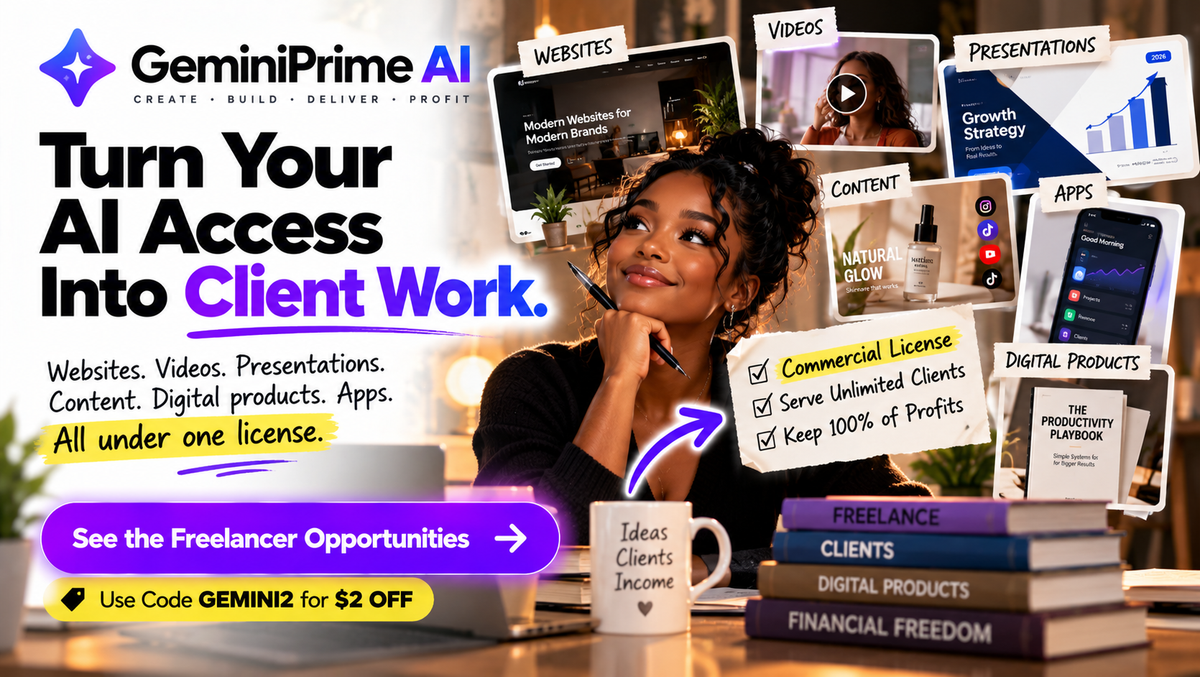 The client-work angle behind GeminiPrime deserves your attention