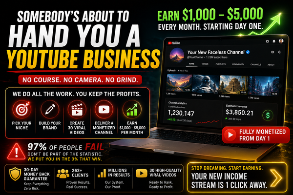 Warning: Don't touch YouTube until you see what this team does for you