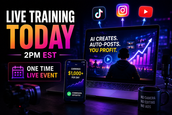 Your seat disappears when today's FREE webinar begins