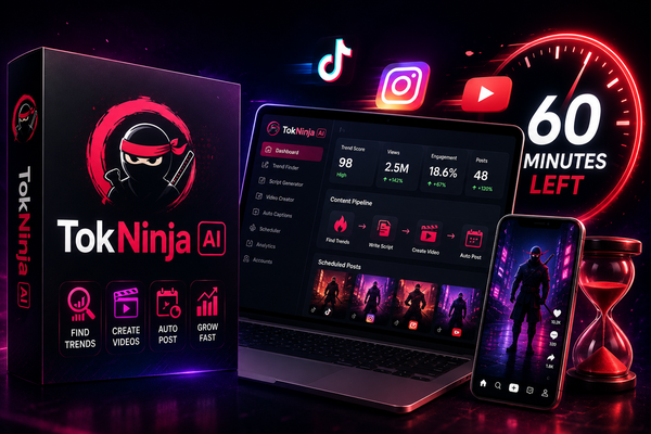The countdown is almost over, and so is everything included with TokNinja AI