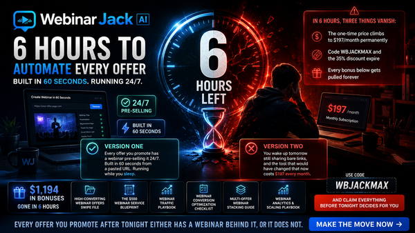 Tomorrow you either have a pre-selling machine or you do not