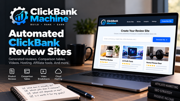 What ClickBank Machine automates, and what you'll still need to do yourself