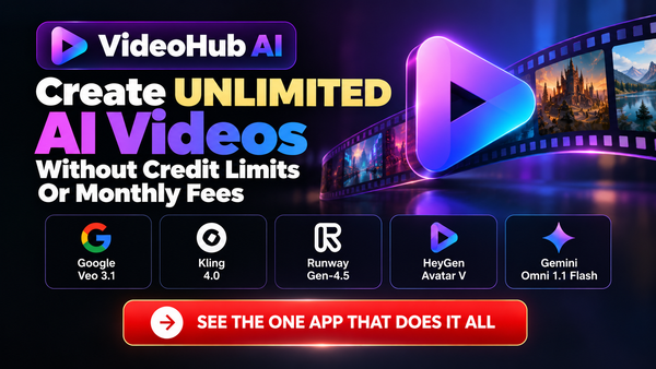 ONE App. Multiple AI Video Models. UNLIMITED Videos!