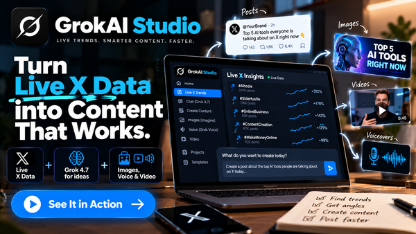 Grok reads live X data, so your next angle starts from this morning