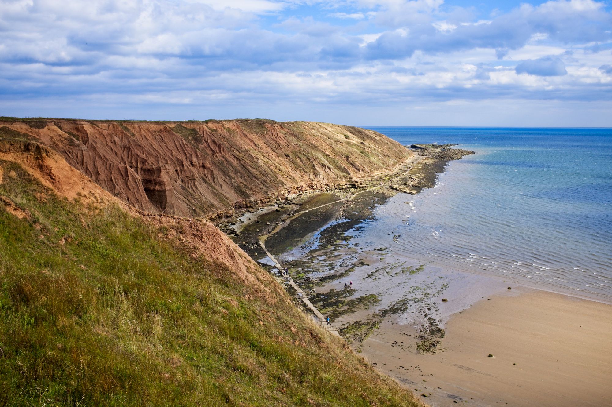 The cliffs of Filey Brigg