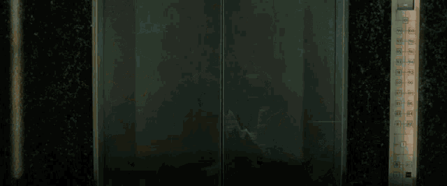 Matrix Reloaded. Neo, Trinity, and Morpheus enter the Merovingians elevator. Morpheus shakes his head. Nobody enters.