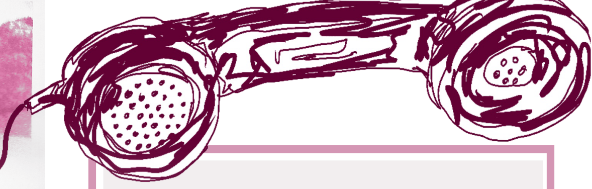 drawing of a phone handset