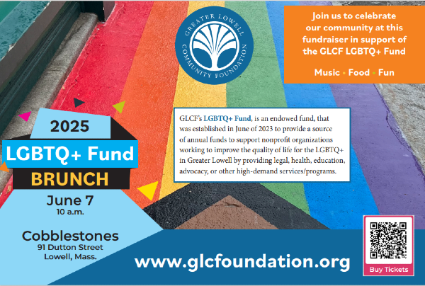 LGBTQ+ Fund Brunch 6/7 10am Cobblestones restaurant in Lowell, MA