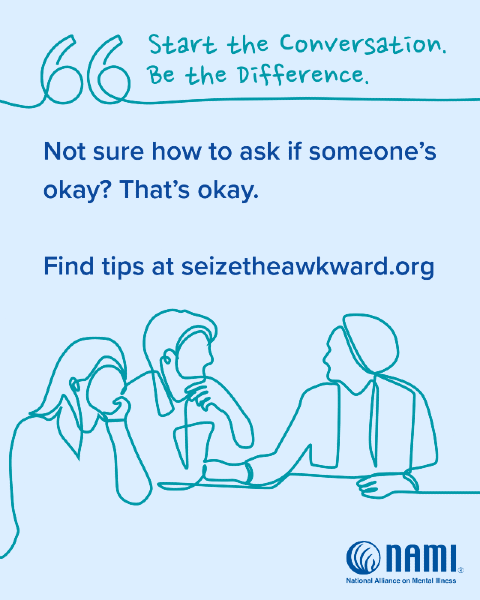 seizetheawkward.org has tips on how to ask someone if they're having suicidal thoughts