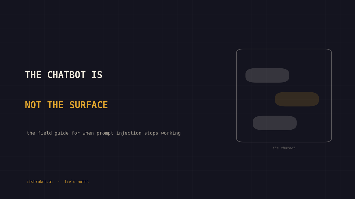 The Chatbot Is Not the Surface