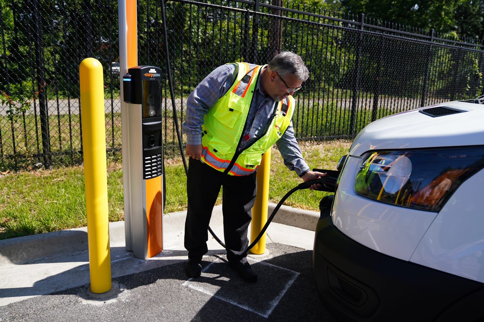 ‘Faster is definitely better’: GRTC and Dominion Energy showcase five new electric charging stations for public ride-hailing service