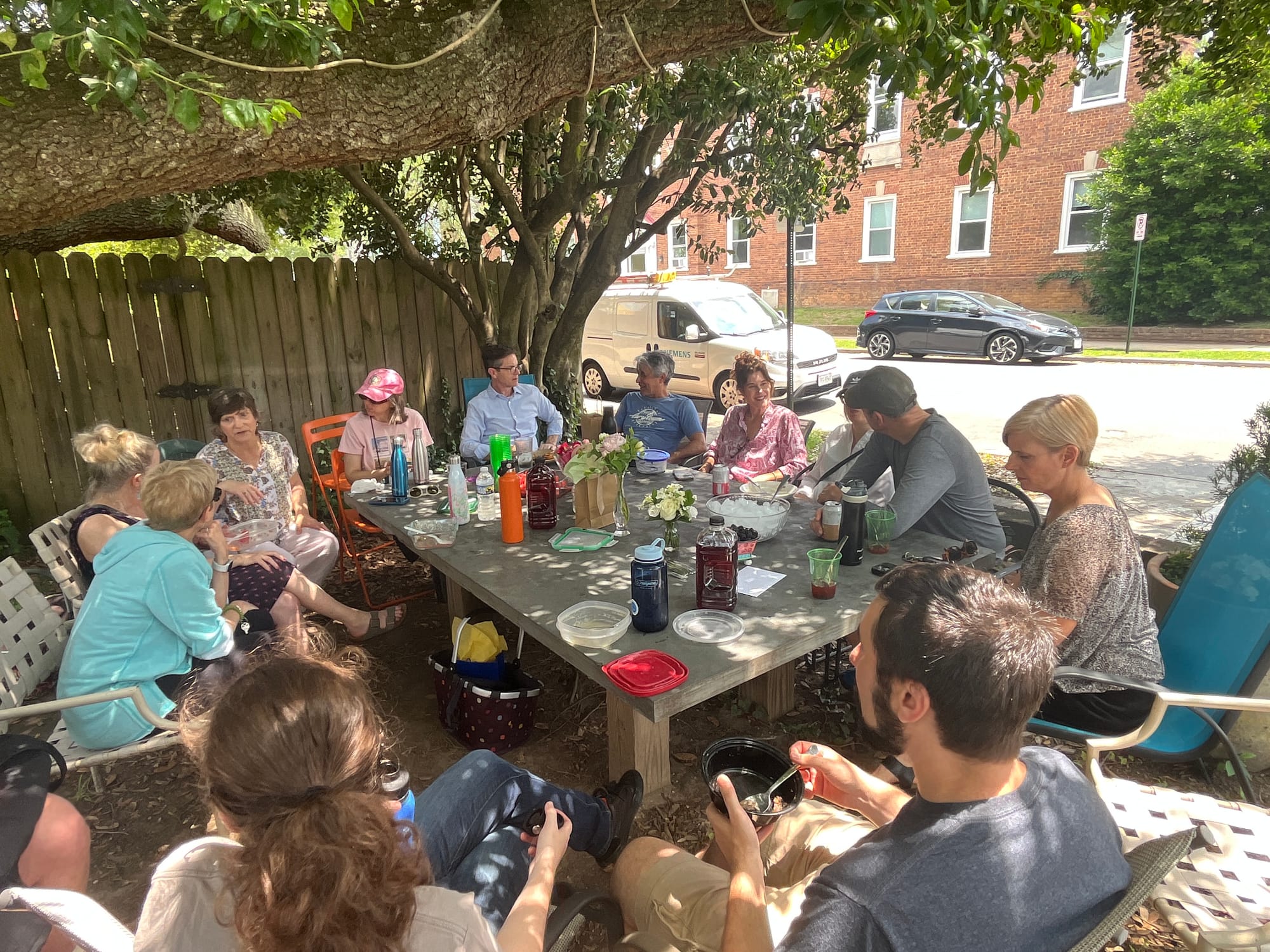 Pull up a chair: Wendy Martin’s stone table invites connection in the Fan