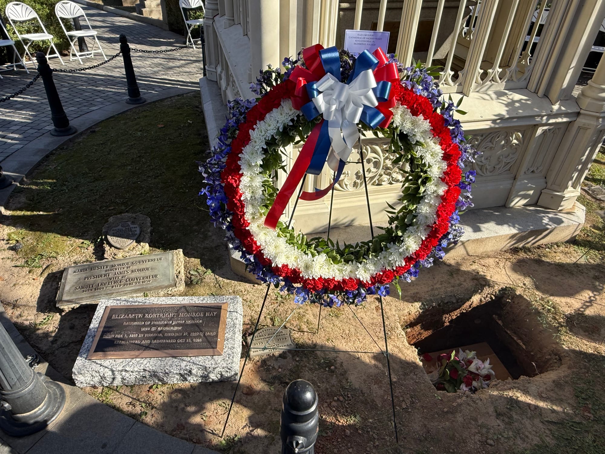 After 200 year delay, Pres. Monroe's daughter is buried in Hollywood Cemetery