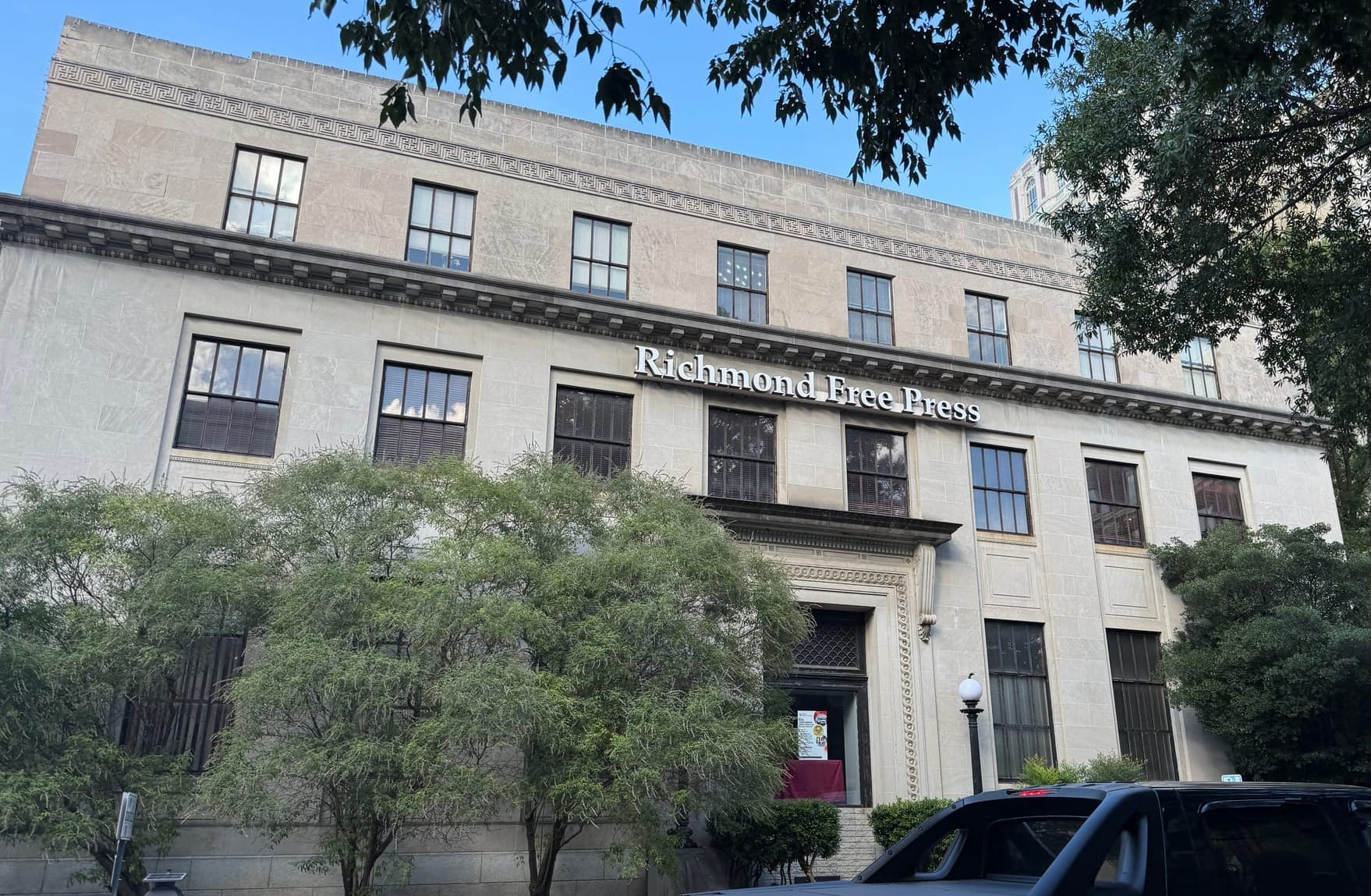 The Richmond Free Press building, a downtown landmark, is for sale