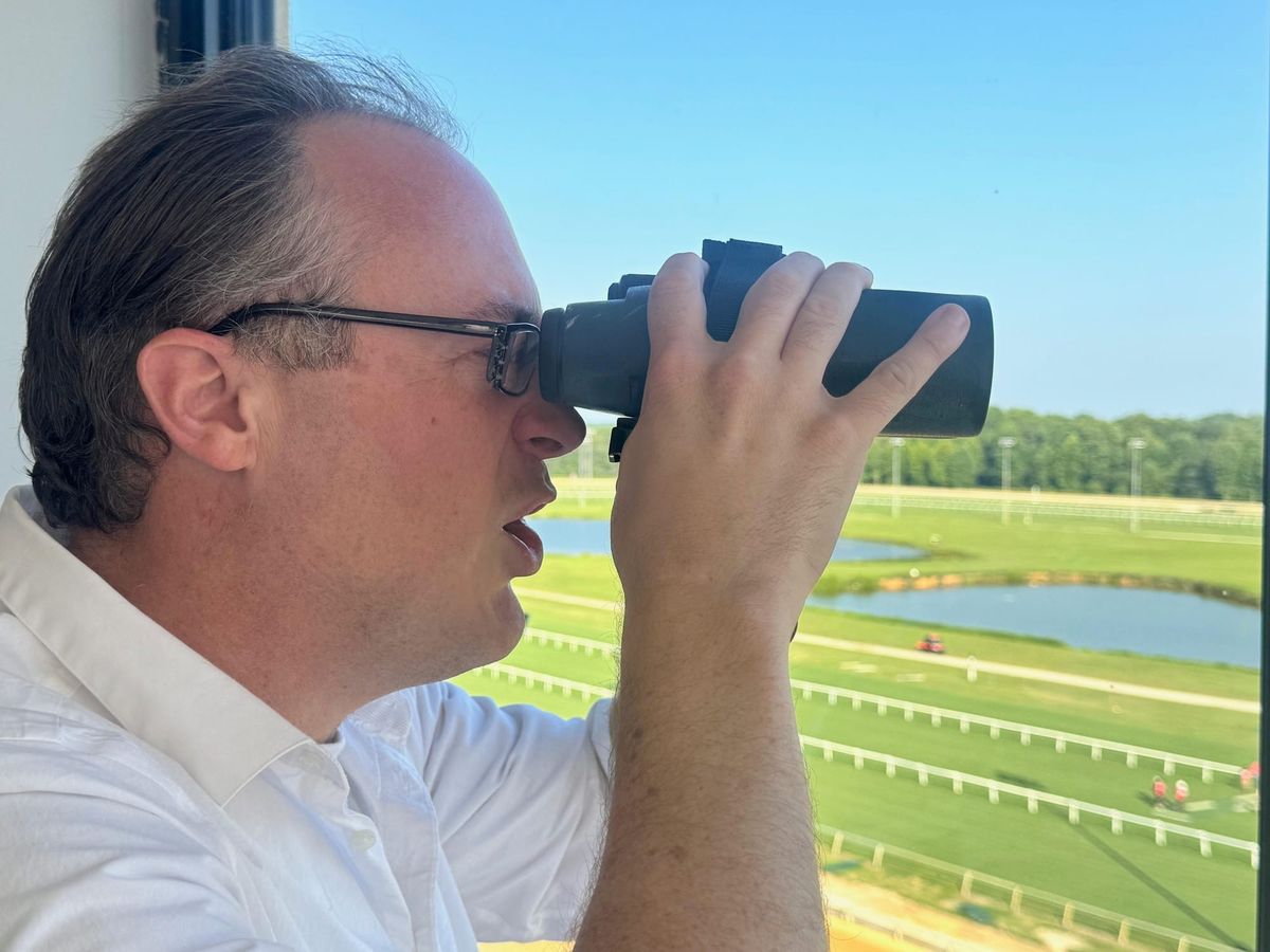 Virginia's voice of horse racing had a long journey to the PA booth