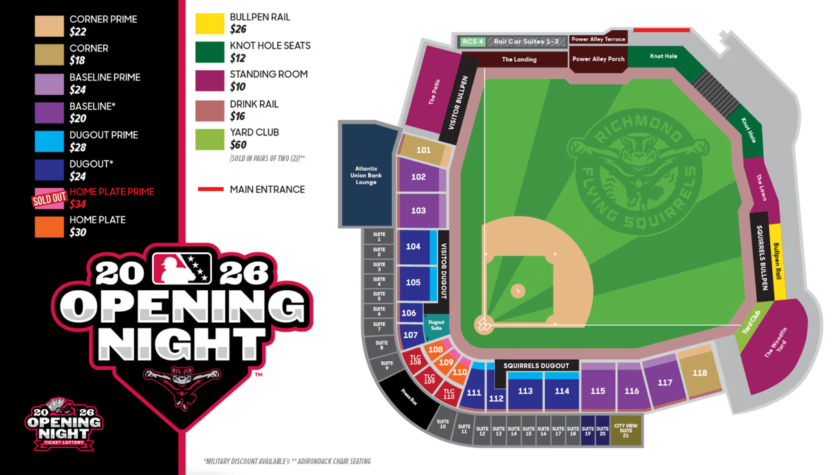 Flying Squirrels release ticket prices for new stadium