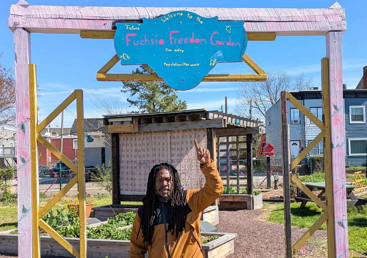 Fuchsia Freedom Garden in Jackson Ward springs forward with growth