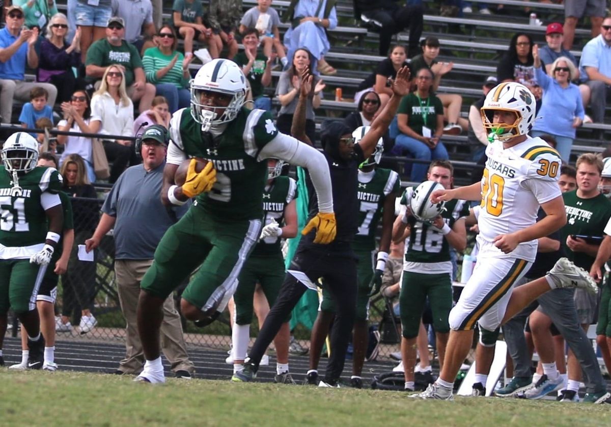 That's Moore like it: WR's three touchdowns help Benedictine secure needed victory