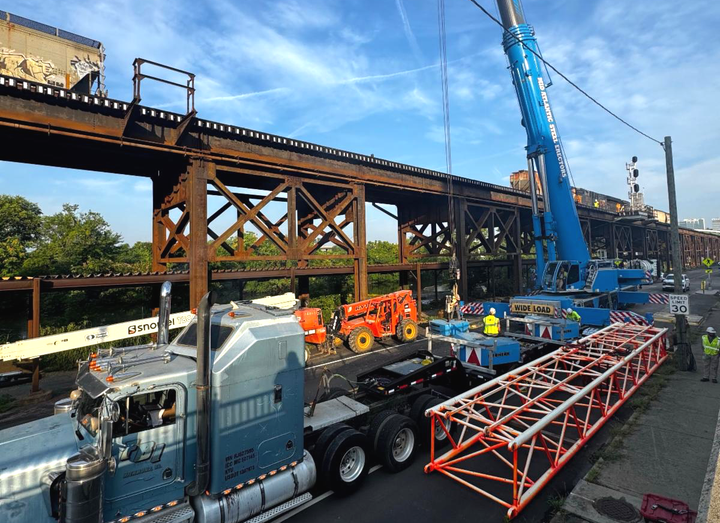 Freight train derails into the canal along Capital Trail at Dock Street