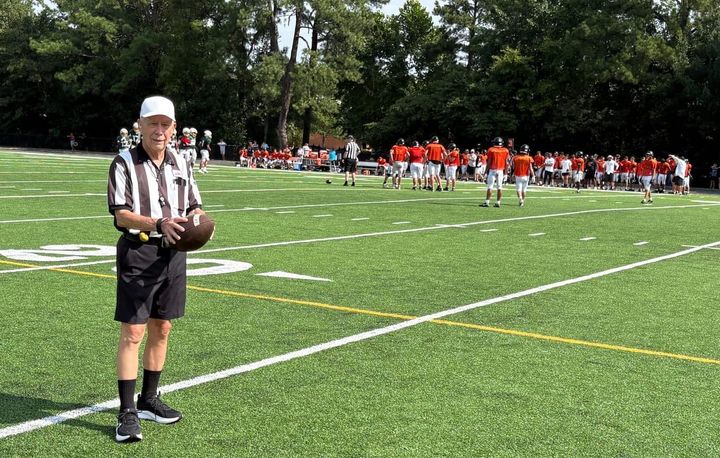 Entering his 80s, Dickie Foster is still officiating high school games across the region
